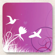 Hummingbirds Drink Coaster