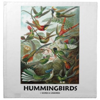 Hummingbirds Printed Napkin
