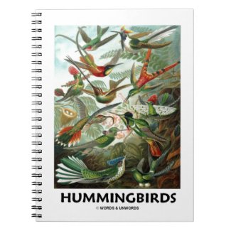 Hummingbirds Spiral Note Books