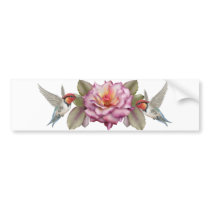 Hummingbirds sticker bumper stickers by Virtual_World Hummingbirds sticker bumper stickers