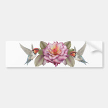 Hummingbirds sticker bumper sticker