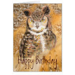 Humor Great Horned Owl - Wild & Crazy Friend Card