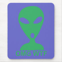 Humor Mousepad de OMG WTF Sci Fi Alfombrillas De Ratón
