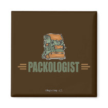 Humorous Backpacking Fridge Magnet