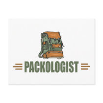 Humorous Backpacking Post Card
