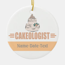 Humorous Baker Christmas Ornaments