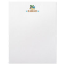 Humorous Beach Island Letterhead Template