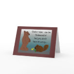 Humorous Bear Birthday Greeting Cards