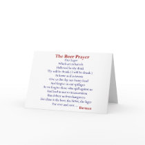 Humorous Beer T-shirts & Gifts, The Beer Prayer! Greeting Cards
