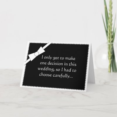 Humorous Best Man Request Card From Groom