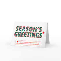 Humorous Big Brother Holiday Card