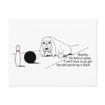 Humorous Bowling Dog Postcards
