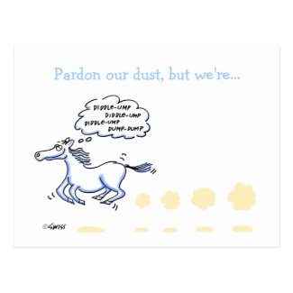 Humorous Business Moving Announcement Postcard