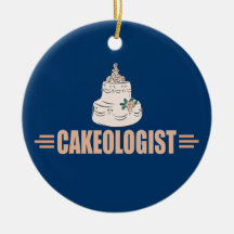 Humorous Cake Christmas Tree Ornament