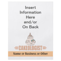 Humorous Cake Decorating Personalized Flyer