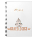 Humorous Cake Decorating Spiral Note Book