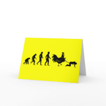 Humorous chicken greeting card