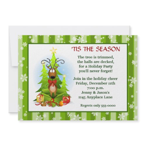 Humorous Christmas Party Invitation invitation