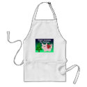 Humorous Christmas Pig with Saying aprons