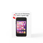 Humorous Christmas Santa  iPhone App cards