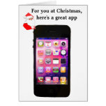 Humorous Christmas Santa  iPhone App Greeting Cards