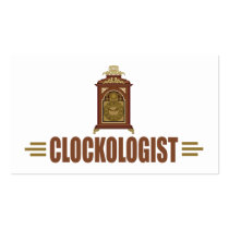 Humorous Clock Collecting Business Cards