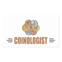Humorous Coin Collector Business Card Template