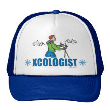 Humorous Cross Country Skiing Hat