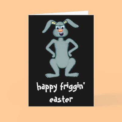 humorous easter card by pattycake