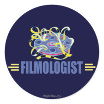 Humorous Film Round Stickers