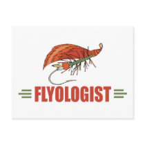Humorous Fly Tying, Fly Fishing Postcard
