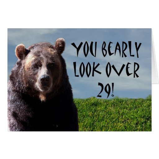 humorous_funny_bear_animal_birthday_card