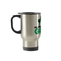 Humorous green mugs