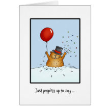 Humorous Happy Groundhog Day Greeting Card