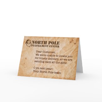 Humorous Holiday Card card