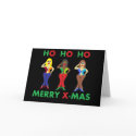 Humorous Holiday X-mas Greeting Card