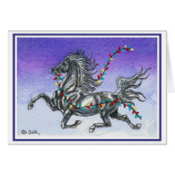 Humorous Horse Christmas Card
