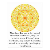 Humorous Irish Blessing from IRELAND Postcards