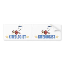 Humorous Kite Flying Bumper Sticker