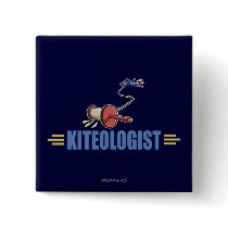 Humorous Kite Flying Buttons