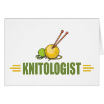 Humorous Knitting Greeting Card