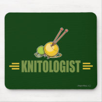 Humorous Knitting Mouse Pad