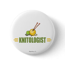 Humorous Knitting Pinback Buttons