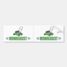 Humorous Lawn Mowing Bumper Stickers