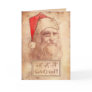 Humorous Leonardo as Santa Card Humorous Leonardo as Santa Card