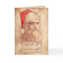 Humorous Leonardo as Santa cards by Ars_Brevis Humorous Leonardo as Santa cards