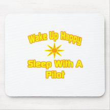 Humorous Pilot Shirts and Gifts Mouse Pad