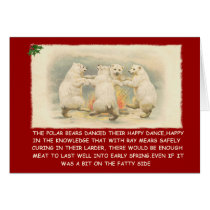 Humorous polar bears cards