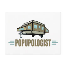 Humorous Pop Up Camper Postcard