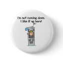 Humorous Princess in Tower buttons by stick_figures Humorous Princess in Tower buttons